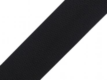 Gurtband Uni 40 mm breit Schwarz